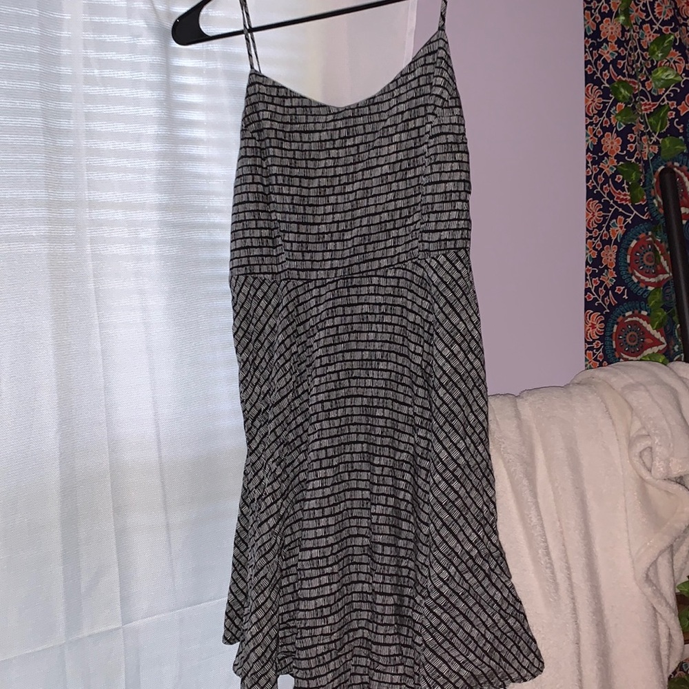 Black and white tank top dress